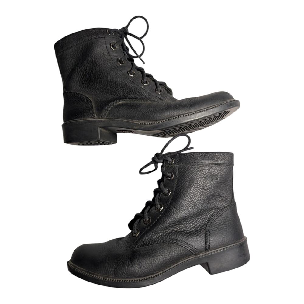 Kodiak All Season Black Waterproof Insulated Leather Lace Up Combat Boots 6.5
